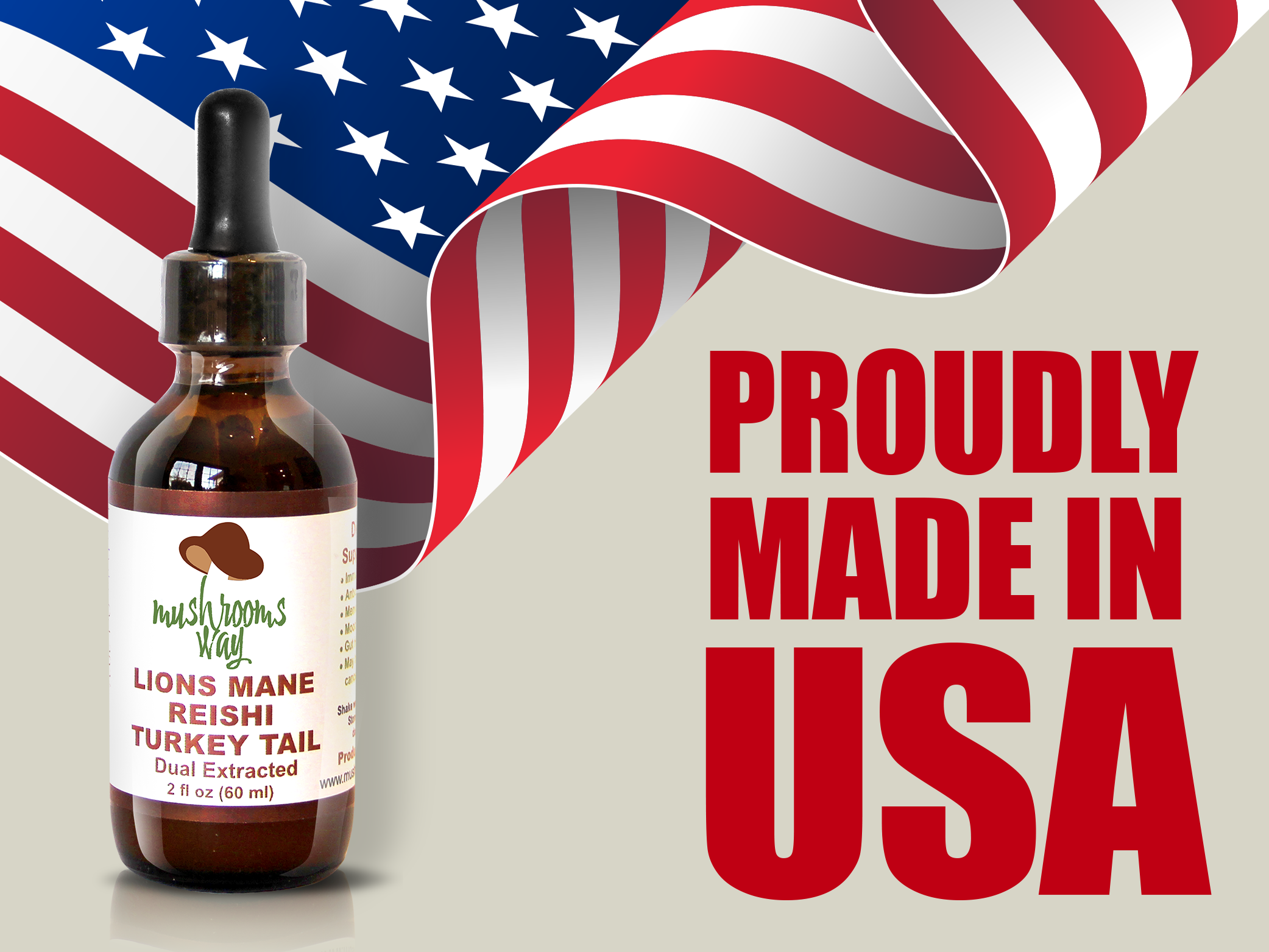 Lions Mane - Reishi - Turkey Tail